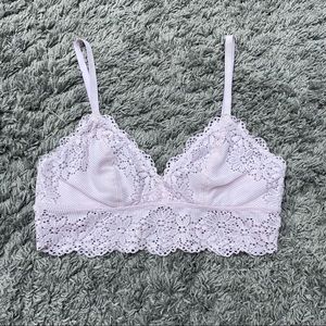 Aerie Pink Lace Bralette